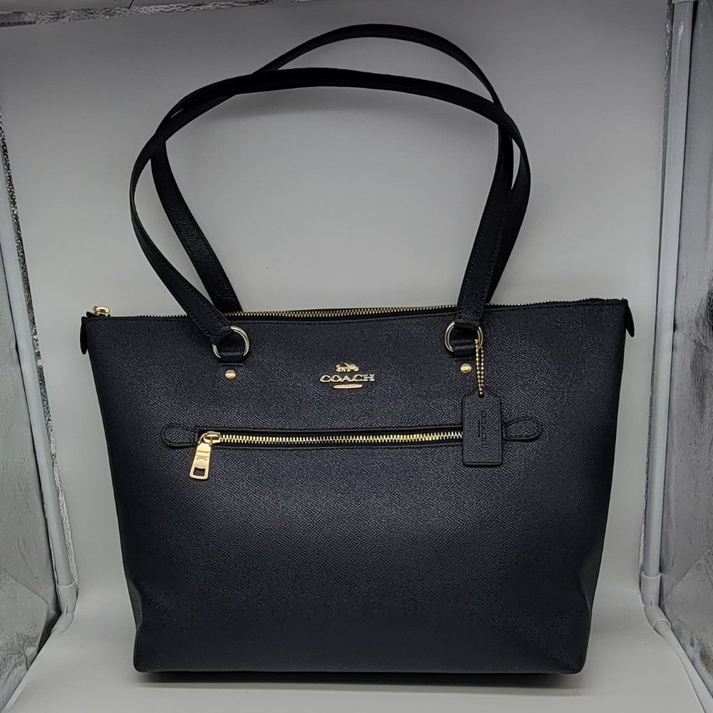Coach Gallery Tote F79608 Midnight Leather